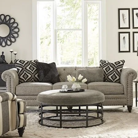 Standard 88 Inch Sofa with Small Nailheads